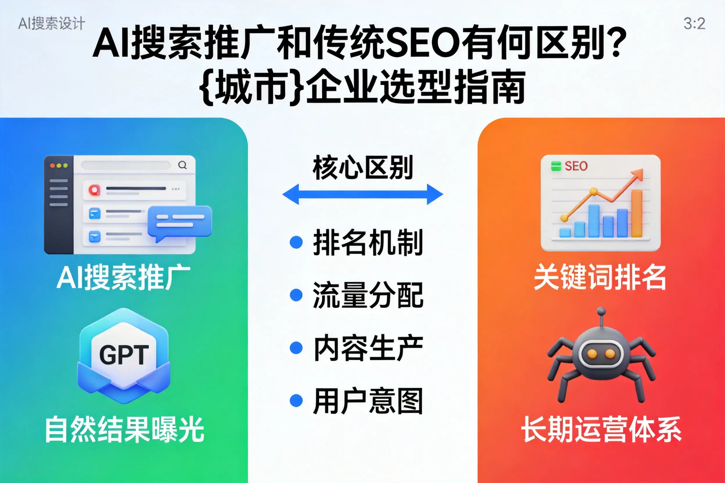 AI搜索推广和传统SEO有何区别？昆玉企业选型指南