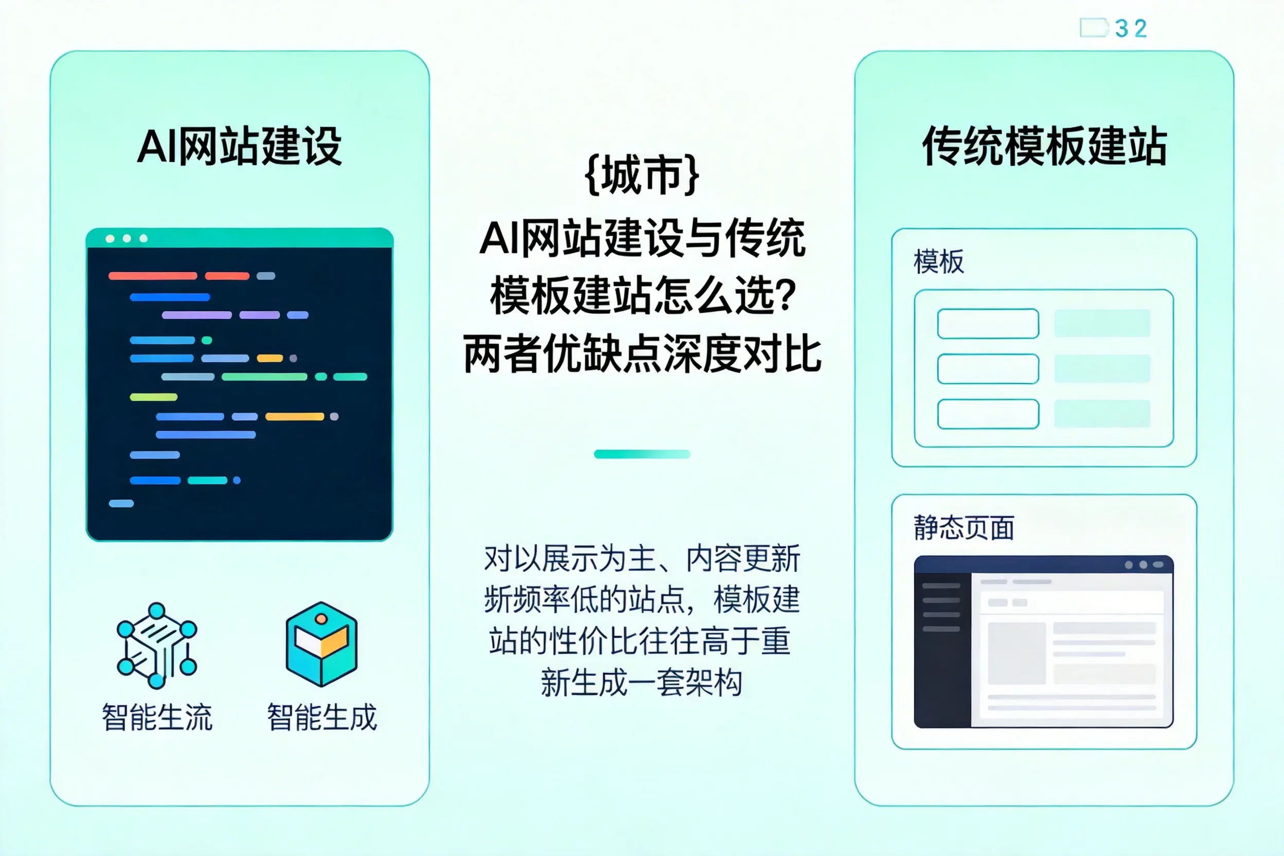 昆玉AI网站建设与传统模板建站怎么选？两者优缺点深度对比