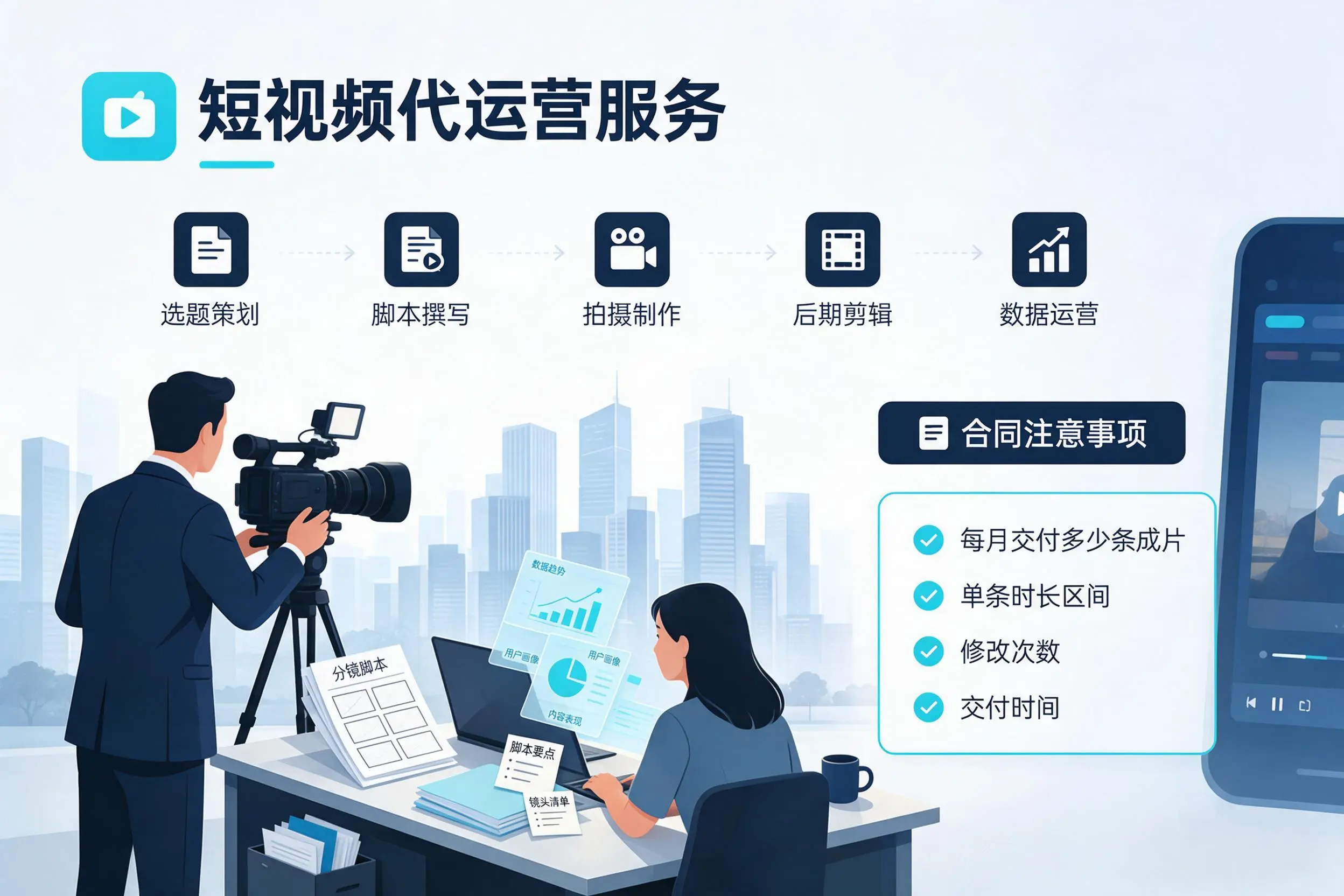 短视频代运营包含哪些服务？昆玉企业常见问题科普