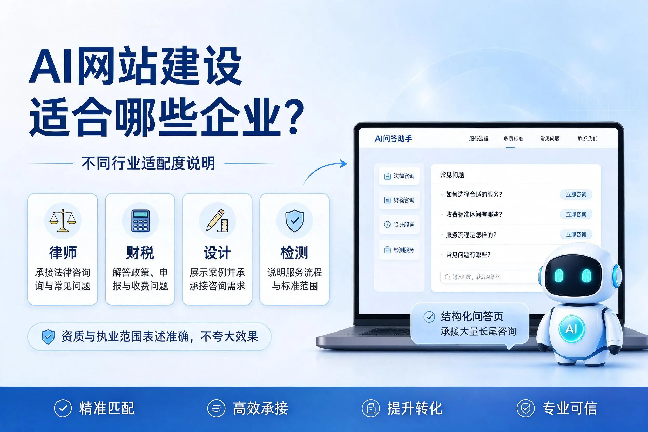 AI网站建设适合哪些企业?昆玉不同行业适配度说明